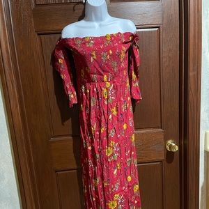 Express off the shoulder maxi dress